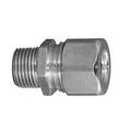 Product Image of 2" MNPT Machined Steel Body/Cap Liquid Tight Strain Relief Straight Cord Connector, 1.531" to 1.78" Cord Dia. Range