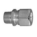 Product Image of 2-1/2" MNPT Aluminum Body Liquid Tight Strain Relief Straight Cord Connector, 2" to 2.343" Cord Dia. Range