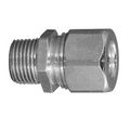 Product Image of 3" MNPT Aluminum Body Liquid Tight Strain Relief Straight Cord Connector, 2.5" to 2.843" Cord Dia. Range