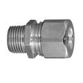 Product Image of 3" MNPT Aluminum Body Liquid Tight Strain Relief Straight Cord Connector, 2.687" to 3.062" Cord Dia. Range