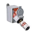 Product Image of 1-Gang Explosion-Proof Feed-Thru Malleable Iron Receptacle w/ 3/4" Hub (3P, 2W, 20A, 125 VAC)