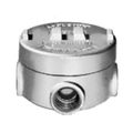 Product Image of 3-3/8" Dia., 1" Hub, 5 Outlets, GRU Aluminum Universal Round Conduit Outlet Box