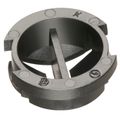 Product Image of 1/2" Black Button Non-Metallic Push-In Cable Connector w/ Divider