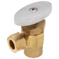 Product Image of 1/2" Sweat x 3/8" OD Comp. Multi Turn Angle Valve, Lead Free (Rough Brass)