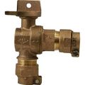 Product Image of 74600B-22 1" Angle Ball Valve Curb Stop, CTS x CTS (No-Lead Brass)