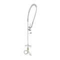 Product Image of EasyInstall 1 Hole Pre-Rinse Deck Mount Mixing Faucet, Wall Bracket, 44" Hose, 1.15 GPM (Chrome)