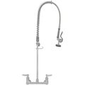 Product Image of 8" EasyInstall Pre-Rinse Spring-Action Wall Mount Mixing Faucet w/ Heat-Resistant Handle