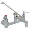 Product Image of Commercial Two Handle 8" Wall Mount Service Sink Faucet (Chrome)