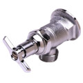 Product Image of Single Hole Sill Faucet, Wall Mount, with Garden Hose Outlet and Key/Screwdriver Controlled Handle, B-0730