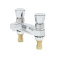 Product Image of Metering Faucet, Deck Mount, 4" Centers, Aerator, Push Button Handles, B-0831
