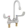 Product Image of 4" Deck Mount Two Handle Medical Faucet, 4-3/8" Gooseneck, with 4" Wrist-Action Handles