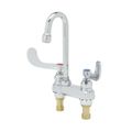 Product Image of 4" Deck Mount, 2 Wrist-Handle Medical Faucet, 2-7/8" Rigid/Swivel Gooseneck, 0.5 GPM