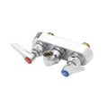 Product Image of Workboard Faucet, Wall Mount, 4" Centers, Lever Handles, Less Nozzle, B-1115-LN