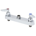 Product Image of 8" Deck Mount Two Handle Workboard Faucet with Less Nozzle and Lever Handles