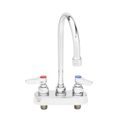 Product Image of Workboard Faucet, Deck Mount, 4" Centers, 133x Swivel Gooseneck, Lever Handles, B-1141