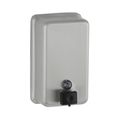 Product Image of B-2111 ClassicSeries Vertical Wall Mounted Manual Bulk Liquid Soap Dispenser, 40-fl. Oz. (1.2 L) Capacity (Satin)