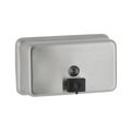 Product Image of B-2112 ClassicSeries Horizontal Wall Mounted Manual Bulk Liquid Soap Dispenser, 40-fl. Oz. (1.2 L) Capacity (Satin)