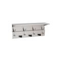 Product Image of B-239 34" Shelf w/ Mop and Broom Holders and Hooks (Satin)