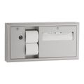 Product Image of B-30919 Surface-Mounted Toilet Tissue, Seat-cover Dispenser and Waste Disposal (Satin)