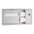Product Image of B-3092 Recessed-mounted Toilet Tissue, Seat-cover Dispenser and Waste Disposal (Satin)