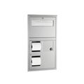 Product Image of B-35745 Recessed Seat-cover Dispenser, Sanitary Napkin Disposal and Toilet Tissue Dispenser (Satin)