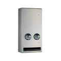 Product Image of B-47069C Surface-Mounted Napkin/Tampon Vendor, Free Vend (Satin)