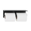 Product Image of B-540.MBLK Surface-Mounted Toilet Tissue Dispenser & Utility Shelf (Matte Black)
