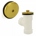 Product Image of Bath Waste T-Waste Half Kit - PB Lift & Turn Drain w/ 1 Hole Face Plate (PVC)