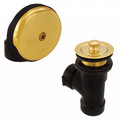 Product Image of Bath Waste T-Waste Half Kit - PB Lift & Turn Drain w/ 1 Hole Face Plate (ABS)