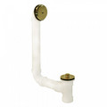 Product Image of Bath Waste T-Waste Full Kit - PB Lift & Turn Drain w/ 1 Hole Face Plate (PVC)