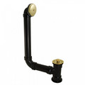 Product Image of Bath Waste T-Waste Full Kit - PB Lift & Turn Drain w/ 1 Hole Face Plate (ABS)
