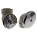 Product Image of Bath Waste Standard Full Kit - CP Lift & Turn Drain w/ 1 Hole Face Plate (PVC)