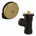 Product Image of Bath Waste T-Waste Half Kit - PB Friction Lift Drain w/ 1 Hole Face Plate (ABS)