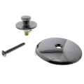 Product Image of 1-Hole Overflow Plate Bath Waste Trim Kit w/ CP Lift & Turn Stopper