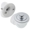 Product Image of Bath Waste Standard Half Kit - CP Lift & Turn Drain w/ 2 Hole Face Plate (PVC)