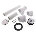 Product Image of Bath Waste Standard Full Kit - CP Lift & Turn Drain w/ 2 Hole Face Plate (PVC)