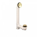 Product Image of Bath Waste Standard Full Kit - PB Toe Pop-Up Drain w/ 2 Hole Face Plate (PVC)