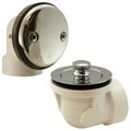 Product Image of Bath Waste Standard Half Kit - CP Brass Lift & Turn Drain w/ 2 Hole Face Plate (PVC)