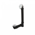 Product Image of Bath Waste Standard Full Kit - CP Brass Lift & Turn Drain w/ 2 Hole Face Plate (ABS)