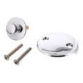 Product Image of 2-Hole Overflow Plate Bath Waste Trim Kit w/ CP Lift & Turn Stopper