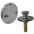 Product Image of 2-Hole Overflow Plate Bath Waste Trim Kit w/ CP Friction Lift Stopper