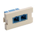 Product Image of Duplex Sc Fiber Adapter MOS Module, Zirconia Ceramic Sleeve, 1 Unit High (Ivory)
