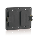 Product Image of 2, GFCI/Decora Receptacle Coverplate w/ Weather-resistant Flip Lid Black