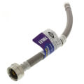 Product Image of 12" Polymer Coated Braided Hose Toilet Connector (3/8" Compression x 7/8" Ballcock)