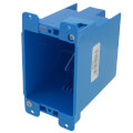 Product Image of 20 Cubic Inch 1-Gang PVC Old Work Outlet Box w/ Mounting Ears & Swing Bracket