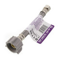 Product Image of 6" Braided Stainless Steel Hose Toilet Connector (3/8" Compression x 7/8" Ballcock)