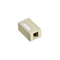 Product Image of Surface-mount Quickport, Box, Plenum Rated, 1-port (Ivory)