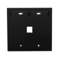 Product Image of Dual-Gang Quickport, Wallplate w/ ID Windows, 1-port (Black)