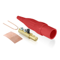 Product Image of 16 Series Plug, Male, 190A Max, 600V Double Set Screw Termination, #6-#2 Cable Range (Red)