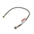 Product Image of 30" Braided Stainless Steel Hose Faucet Supply Connector (1/2" Compression x 1/2" FIP)